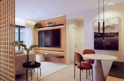 Apartamento com 2 dormitórios à venda, 74 m² por r$ 637.644,00 - canto do forte - praia grande/sp