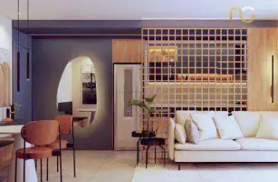 Apartamento com 2 dormitórios à venda, 74 m² por r$ 637.644,00 - canto do forte - praia grande/sp