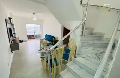 Apartamento duplex com 3 dormitórios à venda, 157 m² por r$ 1.065.000,00 - vila guilhermina - praia grande/sp