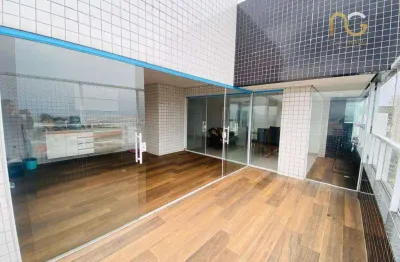 Apartamento duplex com 3 dormitórios à venda, 157 m² por r$ 1.000.000,00 - vila guilhermina - praia grande/sp