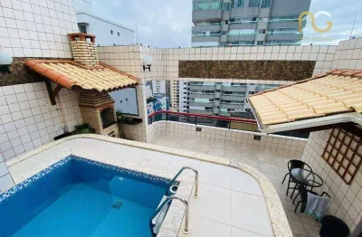 Cobertura com 3 dormitórios à venda, 195 m² por r$ 1.290.000,00 - tupi - praia grande/sp