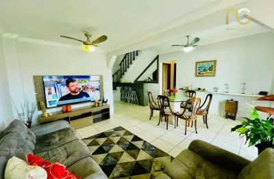 Apartamento duplex com 4 dormitórios à venda, 148 m² por r$ 735.000,00 - vila guilhermina - praia grande/sp