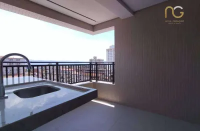 Apartamento novo! com 2 dormitórios à venda, 76 m² por r$ 630.907 - aviação - praia grande/sp