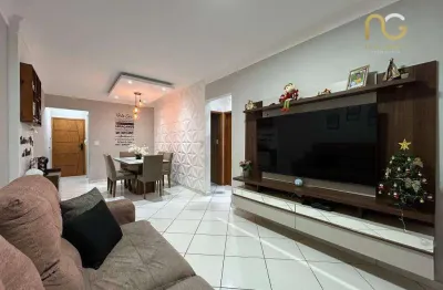 Apartamento com 2 dormitórios à venda, 75 m² por r$ 445.000,00 - vila guilhermina - praia grande/sp