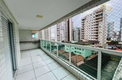 Apartamento com 2 dormitórios à venda, 98 m² por r$ 600.000,00 - tupi - praia grande/sp