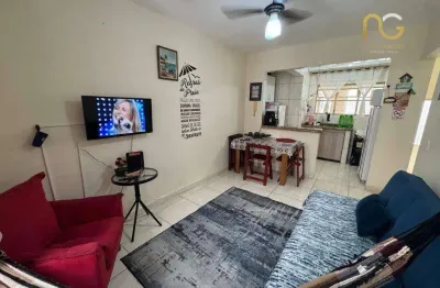 Apartamento com 1 dormitório à venda, 40 m² por r$ 210.000,00 - vilamar - praia grande/sp
