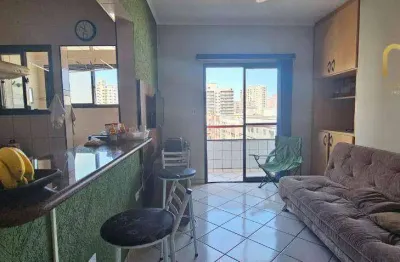 Apartamento com 1 dormitório à venda, 45 m² por r$ 290.000,00 - tupi - praia grande/sp