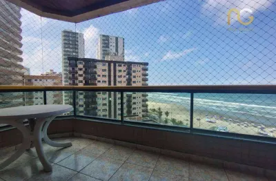Apartamento frente mar ,  com 2 dormitórios à venda, 105 m² por r$ 435.000 - vilamar - praia grande/sp