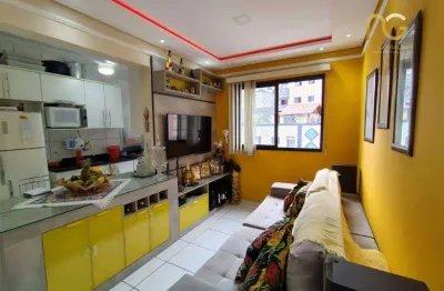 Apartamento 2 dormitórios à venda, 71 m² por r$ 372.000 - boqueirão - praia grande/sp