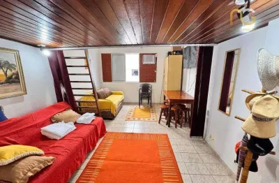 Kitnet com 1 dormitório à venda, 27 m² por r$ 180.000,00 - tupi - praia grande/sp