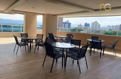 Apartamento com 3 dormitórios à venda, 102 m² por r$ 615.000,00 - aviação - praia grande/sp