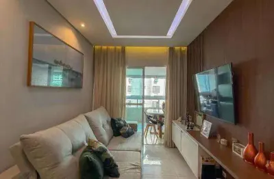 Apartamento com 2 dormitórios à venda, 80 m² por r$ 639.000,00 - vila guilhermina - praia grande/sp