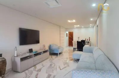 Apartamento com 3 dormitórios à venda, 153 m² por r$ 1.100.000,00 - vila guilhermina - praia grande/sp