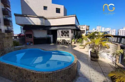 Cobertura com 2 dormitórios à venda, 145 m² por r$ 800.000,00 - tupi - praia grande/sp