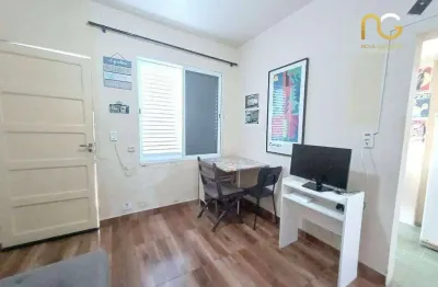 Kitnet com 1 dormitório à venda, 27 m² por r$ 225.000,00 - canto do forte - praia grande/sp
