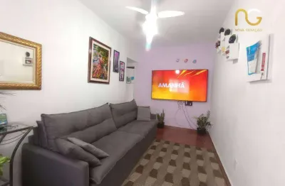 Apartamento com 2 dormitórios à venda, 49 m² por r$ 350.000,00 - ocian - praia grande/sp