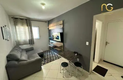 Apartamento com 2 dormitórios à venda, 52 m² por r$ 340.000,00 - ocian - praia grande/sp