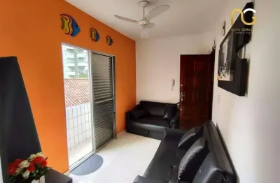 Apartamento com 1 dormitório à venda, 42 m² por r$ 228.000,00 - aviação - praia grande/sp
