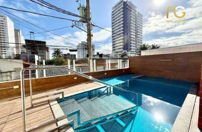 Apartamento com 2 dormitórios à venda, 77 m² por r$ 440.000,00 - aviação - praia grande/sp