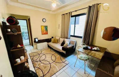 Apartamento com 1 dormitório à venda, 42 m² por r$ 265.000,00 - vila guilhermina - praia grande/sp