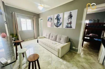 Apartamento com 2 dormitórios à venda, 51 m² por r$ 265.000,00 - aviação - praia grande/sp