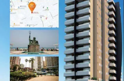 Apartamento com 1 dormitório à venda, 50 m² por r$ 175.000,00 - vilamar - praia grande/sp