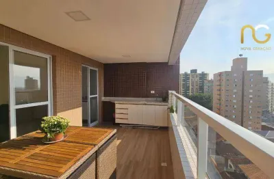 Apartamento com 2 dormitórios à venda, 91 m² por r$ 675.000,00 - tupi - praia grande/sp