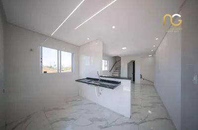 Sobrado à venda, 79 m² por r$ 380.000,00 - vilamar - praia grande/sp