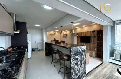 Apartamento com 2 dormitórios à venda, 77 m² por r$ 890.000,00 - boqueirão - praia grande/sp