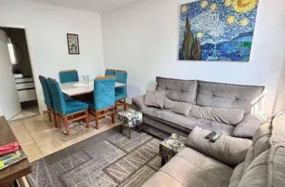 Apartamento duplex com 1 dormitório à venda, 52 m² por r$ 250.000,00 - vila guilhermina - praia grande/sp