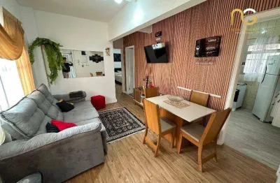 Apartamento com 2 dormitórios à venda, 48 m² por r$ 299.000,00 - tupi - praia grande/sp