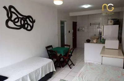 Kitnet com 1 dormitório à venda, 28 m² por r$ 199.000,00 - aviação - praia grande/sp