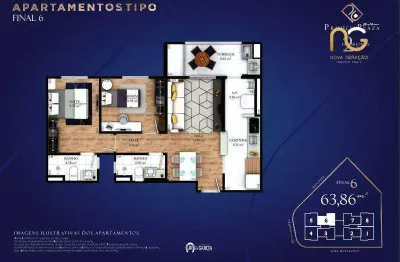 Apartamento com 2 quartos à venda na Rua Botafogo, 217, Guilhermina, Praia Grande