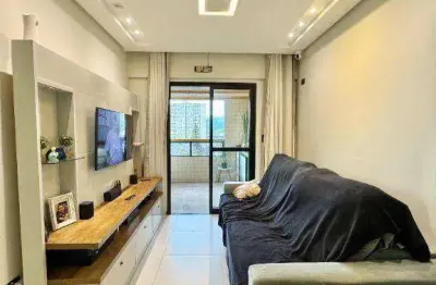 Apartamento com 2 dormitórios à venda, 76 m² por r$ 600.000,00 - vila guilhermina - praia grande/sp