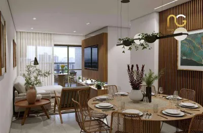 Apartamento com 3 dormitórios à venda, 119 m² por r$ 790.000,00 - vila guilhermina - praia grande/sp