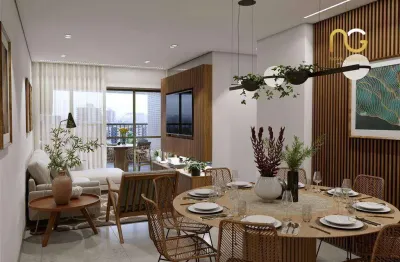 Apartamento com 3 dormitórios à venda, 121 m² por r$ 830.000,00 - vila guilhermina - praia grande/sp