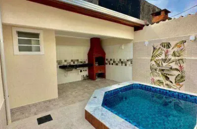 Casa com 2 dormitórios à venda, 94 m² por r$ 680.000 - caiçara - praia grande/sp