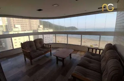 Apartamento com 4 dormitórios à venda, 213 m² por r$ 2.800.000,00 - canto do forte - praia grande/sp