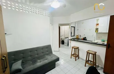 Kitnet com 1 dormitório à venda, 34 m² por r$ 255.000,00 - canto do forte - praia grande/sp
