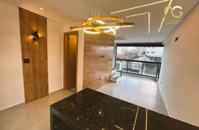Apartamento duplex com 2 dormitórios à venda, 92 m² por r$ 480.000,00 - ocian - praia grande/sp