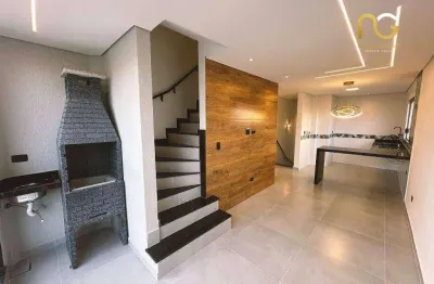 Apartamento duplex com 2 dormitórios à venda, 88 m² por r$ 460.000,00 - ocian - praia grande/sp