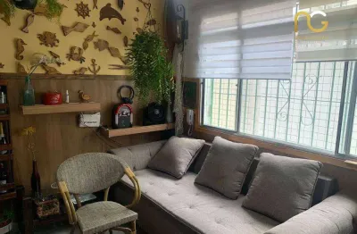 Apartamento com 1 dormitório à venda, 50 m² por r$ 260.000,00 - aviação - praia grande/sp