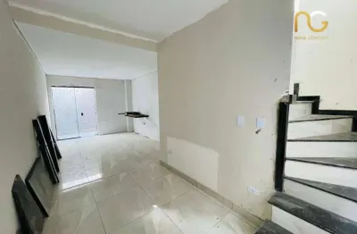 Sobrado com 2 dormitórios à venda por r$ 440.000,00 - vila guilhermina - praia grande/sp
