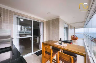 Apartamento com 3 dormitórios à venda, 130 m² por r$ 1.950.000,00 - canto do forte - praia grande/sp
