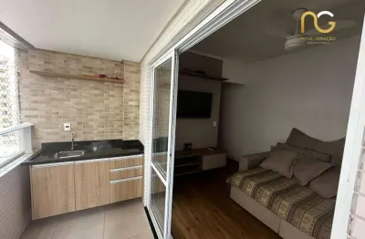 Apartamento com 1 dormitório à venda, 46 m² por r$ 370.000,00 - vila guilhermina - praia grande/sp