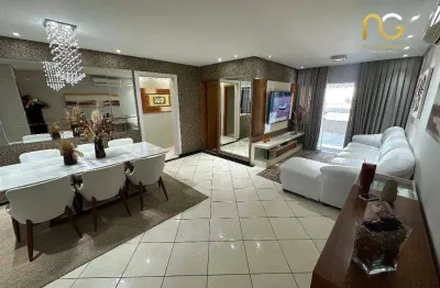 Apartamento alto padrão - vista mar - 03 dormitorios 03 suites - bairro vila tupi/praia grande-sp