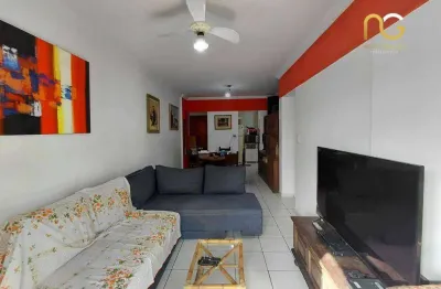 Apartamento com 2 dormitórios  com vista  mar à venda, 82 m² por r$ 430.000 - tupi - praia grande/sp