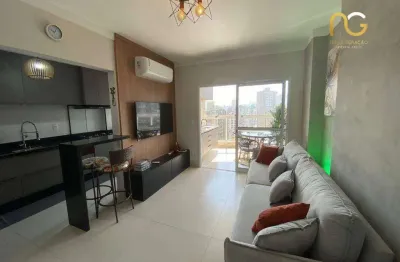 Apartamento com 3 dormitórios à venda, 109 m² por r$ 1.180.000,00 - vila guilhermina - praia grande/sp
