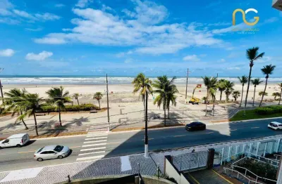 Apartamento beira mar com 3 dormitórios à venda, 82 m² por r$ 460.000 - aviação - praia grande/sp