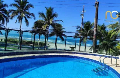 Apartamento beira mar com 2 dormitórios à venda, 66 m² por r$ 340.000 - vila balneária - praia grande/sp